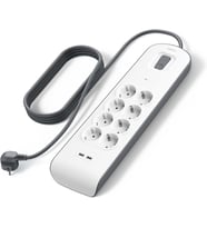 Belkin bsv804Vf2M Akım Korumalı Uzatma Priz,8 Çıkışlı Priz,2,4A Çıkışlı iki (2) adet USB Bağlantı Noktası ,2M, 2x2.4A USB Girişi Outlet