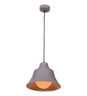 RİOLİGHT RETRO GRİ İÇİ BEYAZ TEKLİ METAL SARKIT AVİZE ÇAP:22CM (Siyah)