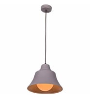 RİOLİGHT RETRO GRİ İÇİ BEYAZ TEKLİ METAL SARKIT AVİZE ÇAP:22CM (Siyah)