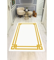 Modern Desenli Dijital Baskı Kaymaz Taban Halı H0238