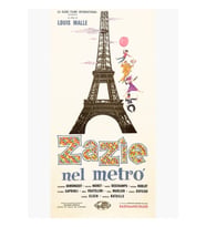 Zazie Dans Le Metro (zazie In The Metro) - Louis Malle Vintage Tablo Ahşap Poster Dekoratif