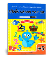 Ritmik Sayma YAZ-SİL Kitabı (Okul Öncesi ve İlkokul Öğrencileri İçin)
