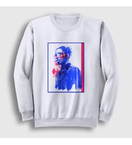Presmono Unisex Beyaz Watercolor ASAP Rocky Sweatshirt 153199tt
