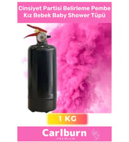 Premium Ambalajı Yazısız İbaresiz 1 Kg Cinsiyet Partisi Belirleme Pembe Kız Bebek Baby Shower Tüpü