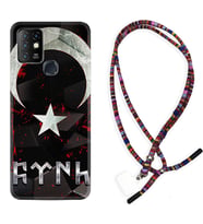 INFINIX Hot 8 9 10 11S Hot 10 Play 10T Kılıf Boyun Asklı Rasta Silikon Göktürk 1394