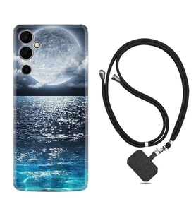 Tecno Pova 4 Kılıf Resimli Boyun Askılı İpli Desenli Silikon Great Moon 1301