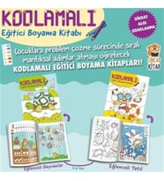 Kodlamalı Eğitici Boyama Kitabı 5-6 Yaş (2 Kitap Takım)