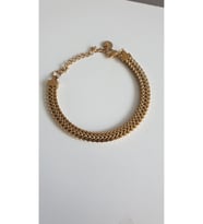ÇELİK BİLEKLİK DÜZ ZİNCİR YILAN SIRTI 14 AYAR GOLD RENGİNDE 17+6 CM KARARMAZ FMACCESORİES