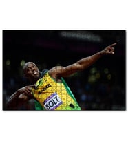 Cakapuzzle Usain Bolt Jamaika Sprint Sporları 2012 Londra  Puzzle Yapboz MDF (Ahşap) (120 Parça)