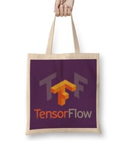 Tensorflow Logo 01 Bez Çanta Uzun Saplı