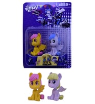 my little pony kafa sallayan pony at 2li karakter figür seti (Sarı-Beyaz)