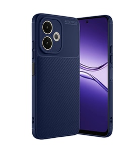 Oppo A5 Pro 4g Kılıf Auto Focus Karbon Kapak - Lacivert
