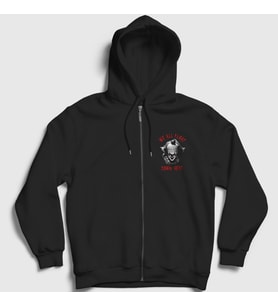 Presmono Unisex Siyah Float Pennywise Stephen King It Fermuarlı Kapüşonlu Sweatshirt 371433tt
