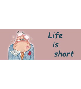 Life is short (Hayat Kısa ENG) Hediye Kupa Love Bug-T