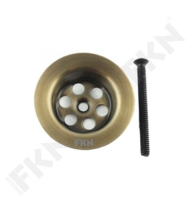 FKN Antik Lavabo Süzgeci (Eskitme Altın)