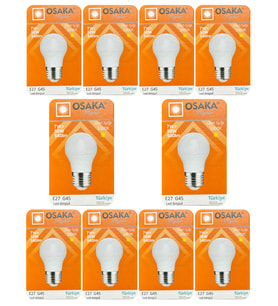 (10 Adet) Osaka 7W (50W) Sarı Işık E27 Duylu (Kalın Duy) Led Mini Ampul