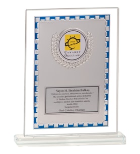 ODAK KUPA - Cam Plaketler - CM-088 A - 18x21 cm