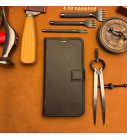 BİDERİ PATARA IPHONE 17 PRO HAKİKİ DERİ CÜZDAN KILIF ANTRASİT