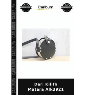 Özel Üretim Kamp Aksesuar Seyahat Deri Kılıflı Matara Alk3921