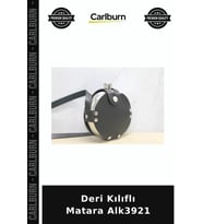 Özel Üretim Kamp Aksesuar Seyahat Deri Kılıflı Matara Alk3921