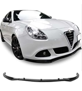 Alfa Romeo Giulietta 3 Parça Ön Lip Plastik Parlak Siyah karlık-ön-ek-bodykit 2010+