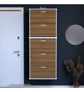 Modilayn VARBİ UMAY' 2 Li Asma Antre 72 x193x26 cm 5 Düşer Kapak 10 GözAyakkabılık