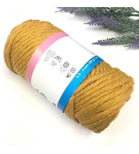 Pamuk Makrome 4 Mm İp Hardal