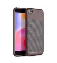 Xiaomi Redmi Go Kılıf Esnek Soft Karbon Tasarım Legion Serisi (Kahverengi)