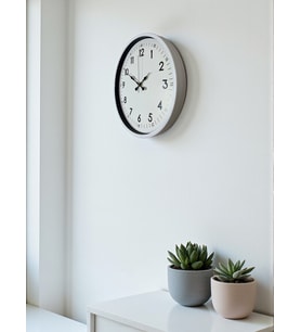 36 Cm Beyaz Dekoratif Duvar Saati (Standart)