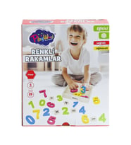 ONY-401 Ahşap Renkli Rakamlar 26 Parça -Onyıl Oyuncak