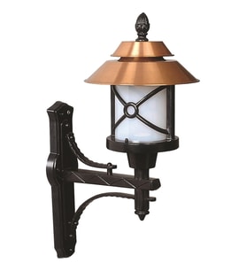 AVONNI BAP-68049-BKR-M1-OP Kahverengi/Siyah Boyalı Dış Mekan Aydınlatma E27 Aluminyum Polikarbon Cam 36x30cm
