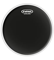 Evans B12ONX2 Onyx Coated 12 İnç Tom ve Trampet Derisi (Profesyonel) Çift Katmanlı (7.5+7.5 Mil) Yapı, Mat Siyah Kaplama ve Karanlık Karakterli Tonlar