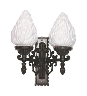AVONNI BAP-68191-2BSY-OP Siyah Boyalı Dış Mekan Aydınlatma E27 ABS Akrilik Cam 40x15cm