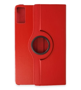 Northcity Xiaomi Redmi Pad SE Uyumlu Kılıf 360 Tablet Deri Kılıf - Kırmızı