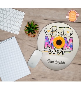Kişiye Özel En Iyi Anne (best Mom Ever) Yazılı Mousepad Bilek Destekli