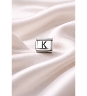 K Harf Charm Çelik Bileklik Aksesuarı Kişiye Özel Harf Modülü Minimal & Şık Tasarım