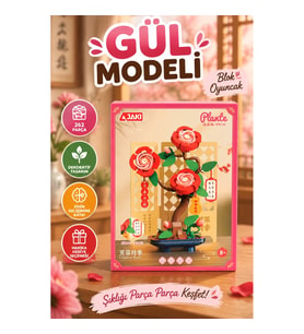 DK001 JAKİ GÜL MODELİ 262 PARÇA BLOCK OYUNCAK