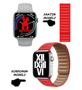 Philips Uyumlu Nfc Özellikli Bt Konuşma Özellikli WATCH 8 Akıllı Saat Deri Krdn (Kırmızı)
