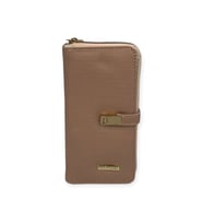 Ollbag OL-1064L Büyük Boy Kadın Cüzdan (Pudra-Ekru)