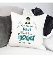 Kişiye Özel Pilot Babalara Hediyelik Yastık