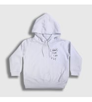 Presmono Unisex Çocuk Beyaz Look Mom Astroworld Travis Scott Kapüşonlu Sweatshirt 42897tt (Beyaz)