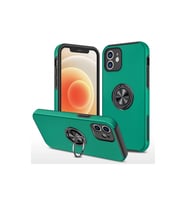 İphone 12 Kılıf Elit Yüzüklü Kapak - Yeşil