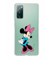 Samsung Galaxy S20 FE Kapak Minnie Mouse Tasarımlı Şeffaf Silikon Kılıf
