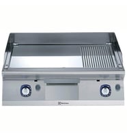 Electrolux Professional Endüstriyel Gazlı Set Üstü Izgara, ? Düz + ? Nervürlü Krom Pleytli, Eğimli Tablalı, Termostatik Kontrol, Demonte Sırtlık Ve Spatula, Derinlik 730 Mm - 800 Mm E7FTGHCP00
