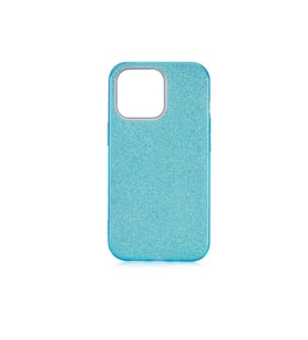Apple iPhone 13 Pro Max Uyumlu Kılıf Zore Shining Silikon (Mavi)