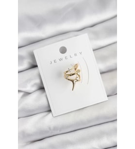 Gold Renk Pirinç Diken Model Kıkırdak Earcuff Küpe - TJ-BKP11621