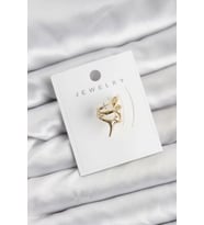 Gold Renk Pirinç Diken Model Kıkırdak Earcuff Küpe - TJ-BKP11621