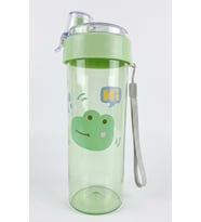 Hi Kurbağa Desenli Su Matarası Askılı Okul Suluk 400 ML