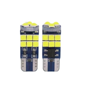 Dekoratif Led Ampul T10-18Smd 3030Canbus 12V Çift Beyaz867