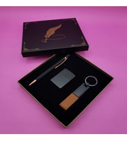 Siyah Rubber Kalem Çakmak ve Anahtarlık Set